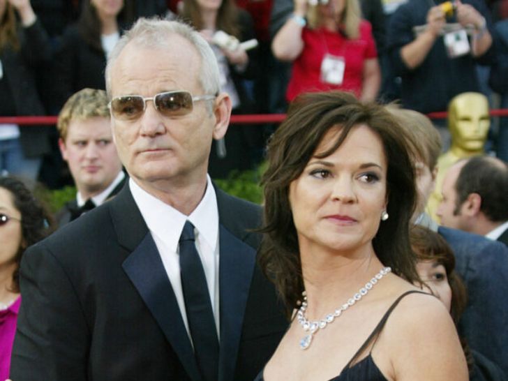 Bill Murray with then-wife Jennifer Butler at the 2004 Academy Awards