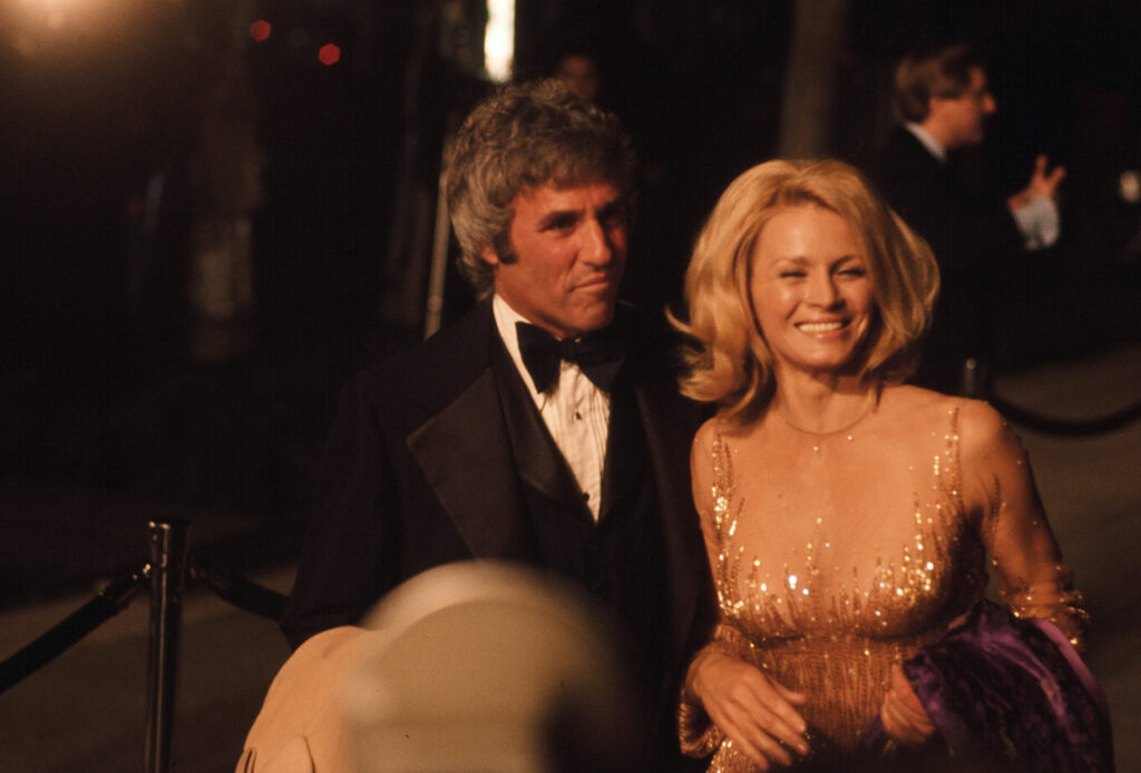 Composer  Burt Bacharach (L) with wife actress Angie Dickinson 