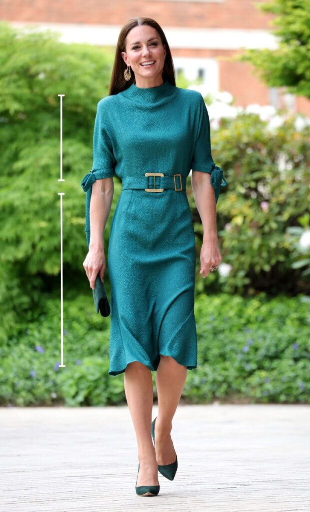 Kate Middleton dressed according to the rule of thirds at the Design Museum in London on May 4, 2022
