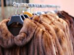 A rack of fur coats