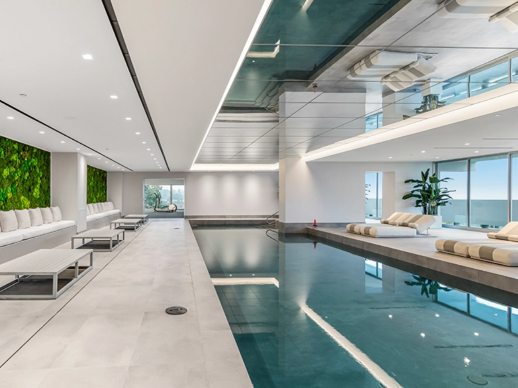The pool room inside los angeles megamansion called "the one"
